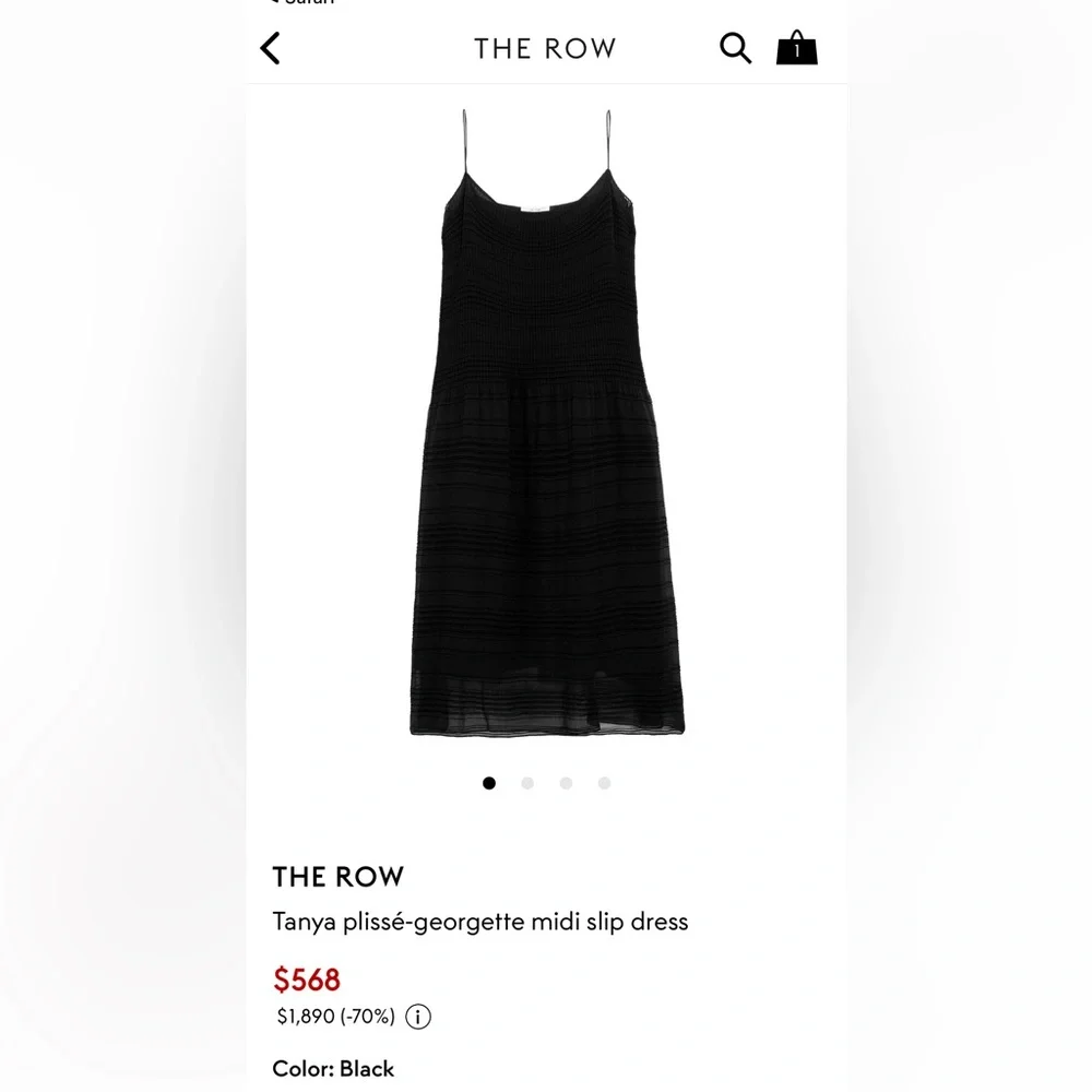 The Row Tanya Plisse Dress - Picture 5 of 9